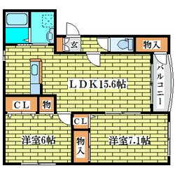 シャムロックの物件間取画像